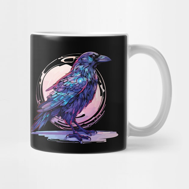 Holographic Raven Halloween Design by PaulJus